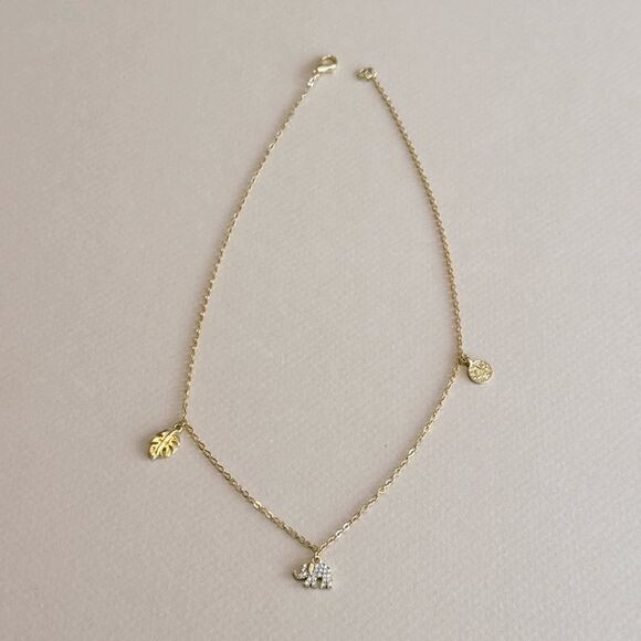 Anthropologie Jewelry - Elegant Gold Charm Necklace R818